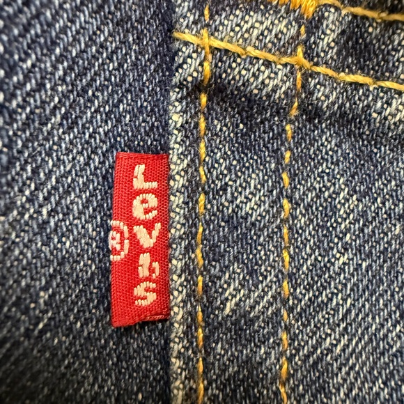 Levi's 505 Straight Leg Jeans - Classic Blue - Picture 4 of 5